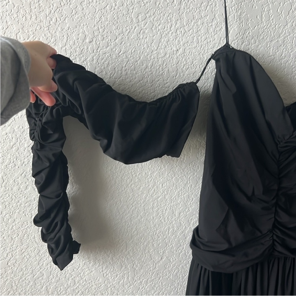 Rosetta Getty Ruched Strapless Dress - Picture 3 of 13